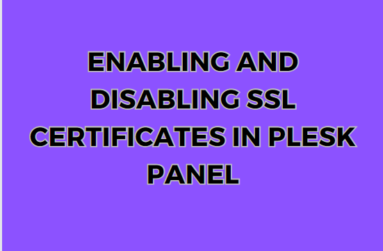 managing the SSL certificate