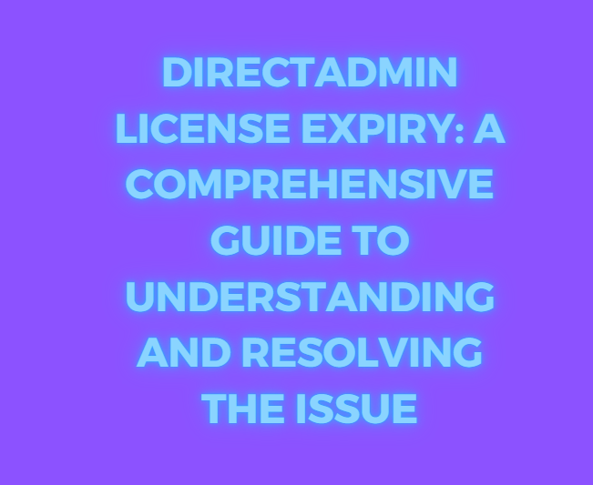 DirectAdmin License Expired