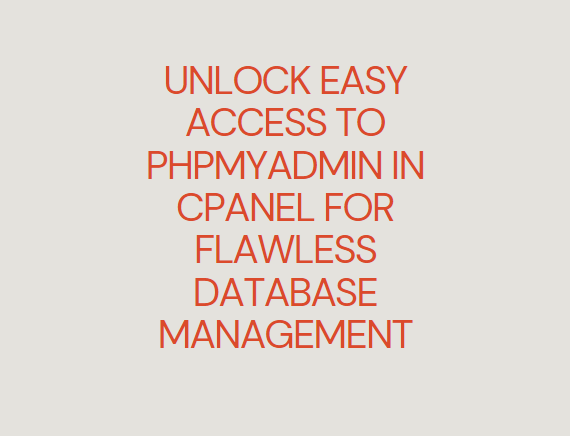 phpmyadmin in cpanel title