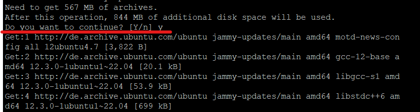 ubuntu upgrade - continue